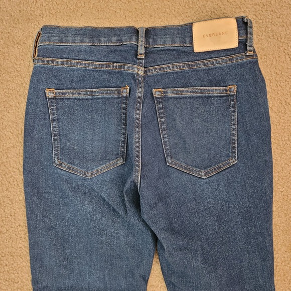 Everlane Women's Blue‎ Mid Rise Dark Wash Skinny Jeans. Size 26 - Picture 4 of 7